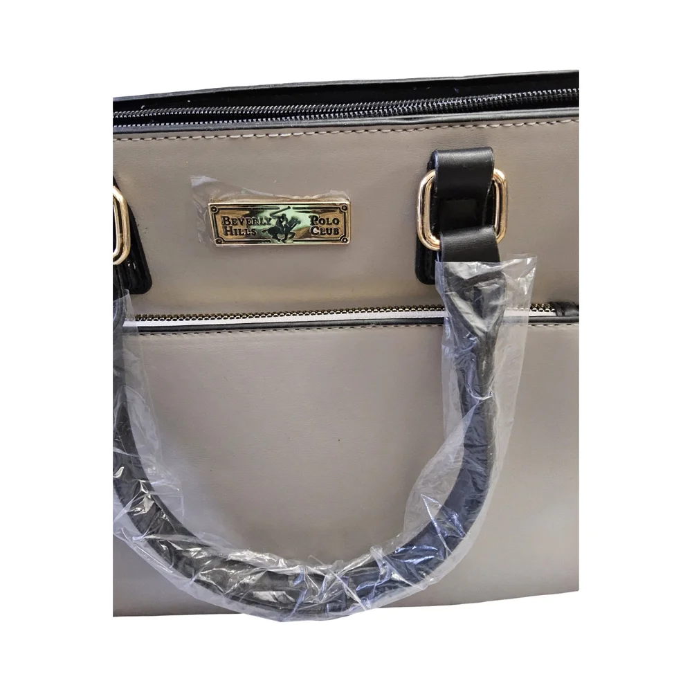 New Beverly Hills Polo Club Grey and Black Satchel/Crossbody